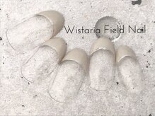 ウィスタリアフィールドネイル MONAD店(WISTARIA FIELD)/グレージュ　フレンチ
