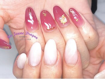 アン ジョーヌドラゴ/【自爪ネイル】アシメネイル