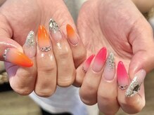 バンビちゃんのお目目 辻堂本店/カラフル×ラメグラ¥8700