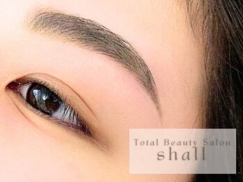 シャール(shall)の写真/【あなたの骨格に合わせてWAXでまゆげを整えます（メイクレッスン付）】まつげパーマとの同時施術も◎