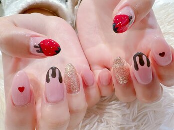 ラルネイル 大宮(Lull. nail)/#ガーリー#いちご