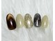 ジェムネイル(gem nail)の写真/秋を先取り！新規のお客様付け替え時オフ無料かつ定額プランにマグネットも選べるニュアンスネイルで彩る★