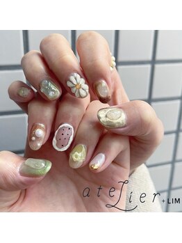アトリエ プラス リム(atelier +LIM)/お花ネイル
