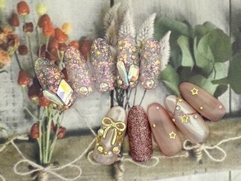 アン ジョーヌドラゴ/【自爪ネイル】キラキラカラー