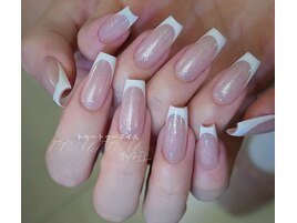 ラメ＋フレンチ