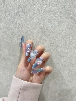 アーモンド 米子店(Au monde)/ゴテゴテネイルもおまかせ♪