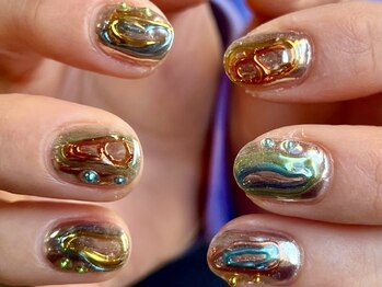 ナッツネイルサロン(nuts nailsalon)の写真/【ワンカラー¥4950/定額ニュアンス¥7700】池袋にNEW OPEN♪かわいい小爪を生かすデザイン多数◎学割U24あり