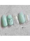 パラジェルグリーンカラーネイル