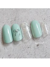 たゆ ネイル(たゆnail)/パラジェルグリーンカラーネイル