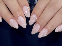 ジェミーネイル エビス(Jemiy nail ebisu)/ピンクレースストーン