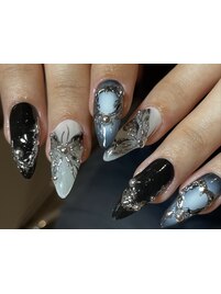 派手ネイルアート