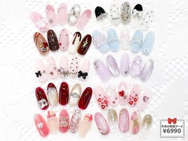 2月の特別ジェル￥6990☆リボン