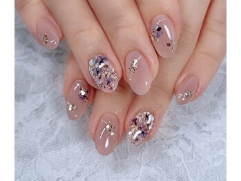 ディアリーネイル(Dearly Nail)/ドライフラワーネイル