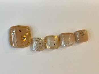 アイネイルズ 梅田店(I nails)/フットミラーきれいめニュアンス