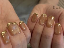 奥行マグネットブラウンネイル