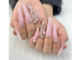 ロング春ピンクネイル★