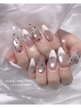 ルミール ネイル(Lumil nail)/フレンチ×ドット