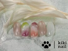キキネイル 二子玉川(kikinail)/3.4月定額B /マーブルネイル
