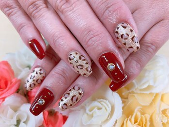 ダブルネイル(Double Nail)/【ほり】ゴージャスレオパード