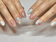ゴッダスネイル(GODDESS NAIL)/ワンカラー＋アート1本7480円