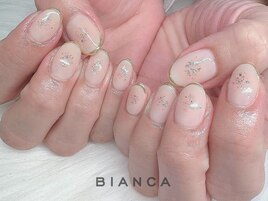 大人可愛い♪チークネイル