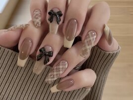 ベージュxフレンチxチェック