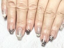 プロモート 岡山城下店(Promote)/春色レオパードネイル