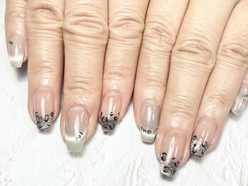 プロモート 岡山城下店(Promote)/春色レオパードネイル