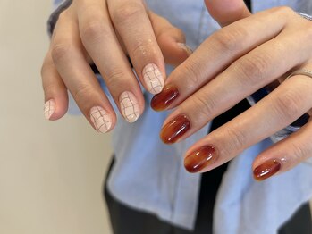 プラス ファースト(Plus 1st)/べっこうネイル♪byKobayashi