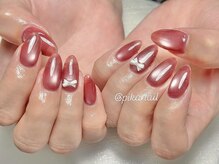 ピカネイル 上野 御徒町(Pika Nail)/マグネットｘピンクｘパーツ