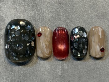 カラネイル 南森町店(calla nail)/シェル ホログラム ニュアンス