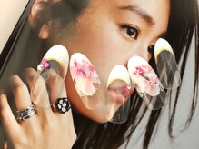 ビューティーサロン ハル(beauty salon haru)/【レイヤードフラワーネイル】