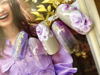 ビューティーサロン ハル(beauty salon haru)/【大人なローズネイル】