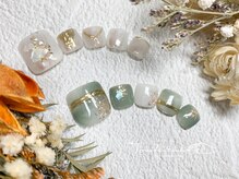 【足はやっぱり派手な方が可愛い☆定額6500円フットデザイン】フットの一番人気の定額デザイン！