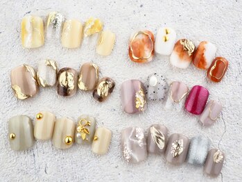 マハロネイルサロン 川崎店(mahalo)の写真/お洒落上級者さん必見！トレンドの韓国風デザインが登場☆ぴったりのアートをご提案させていただきます♪