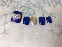 ネイルサロン&スクール ジーナ(GINA)/キラッと冬のフットネイル