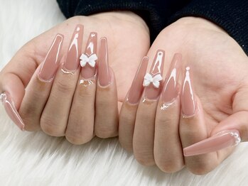 フラット(FLAT)/ピンクネイル