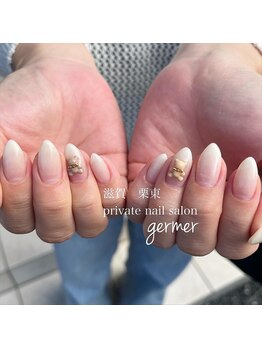 ジェルメ(germer)/グラデーションにくまパーツ♪