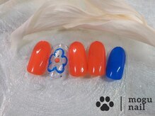 モグネイル(Mogunail)/3.4月定額A/手書きフラワー