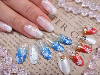 エムネイル(M Nail)/雪の結晶ネイル