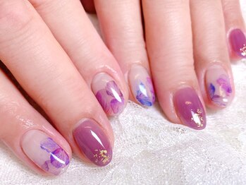 ネイルマジック 仙台一番町店(NAIL MAJIC)/大人気のフラワーネイル☆¥8800