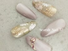 スカラべネイル52 春日部(Scarab Nail 52)/♪秋冬Design*nail¥8000
