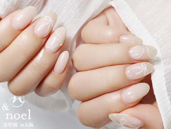 ノエル(Noel)/フレンチガーリーリボンネイル