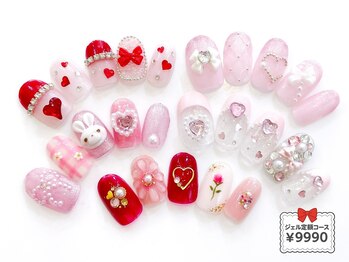 ネイルコレクション ピンク(Nail Collection Pink)/ジェル定額¥9990★ガーリー