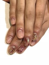 アース ネイルアイラッシュ 前橋店(EARTH Nail&Eyelash)/ニュアンスネイル￥8000