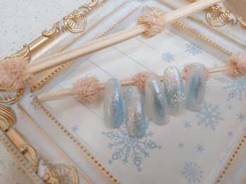 ネイルサロン&スクール ジーナ(GINA)/雪の結晶ネイル