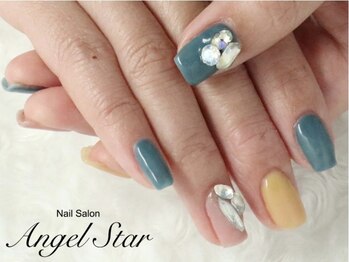 エンジェルスター(Angel Star)/大人上品くすみネイル♪