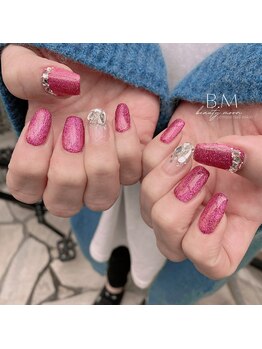 ビューティームーン(beauty moon)/ピンク×ガラスグラデーション*