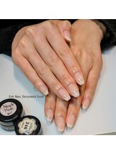 アイネイルデザイナーフジイ(Fujii)/ピンクベージュフレンチネイル