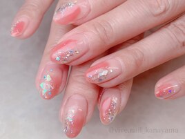 塗りかけシェルネイル☆